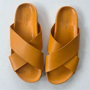 Everlane Form Crossover Sandals - Mustard - Women’s Size 11 (fit like a 10).